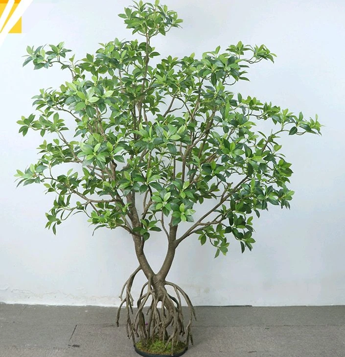 Artificial mangrove tree 8ft tall in a forest style, branches spreading wide and low