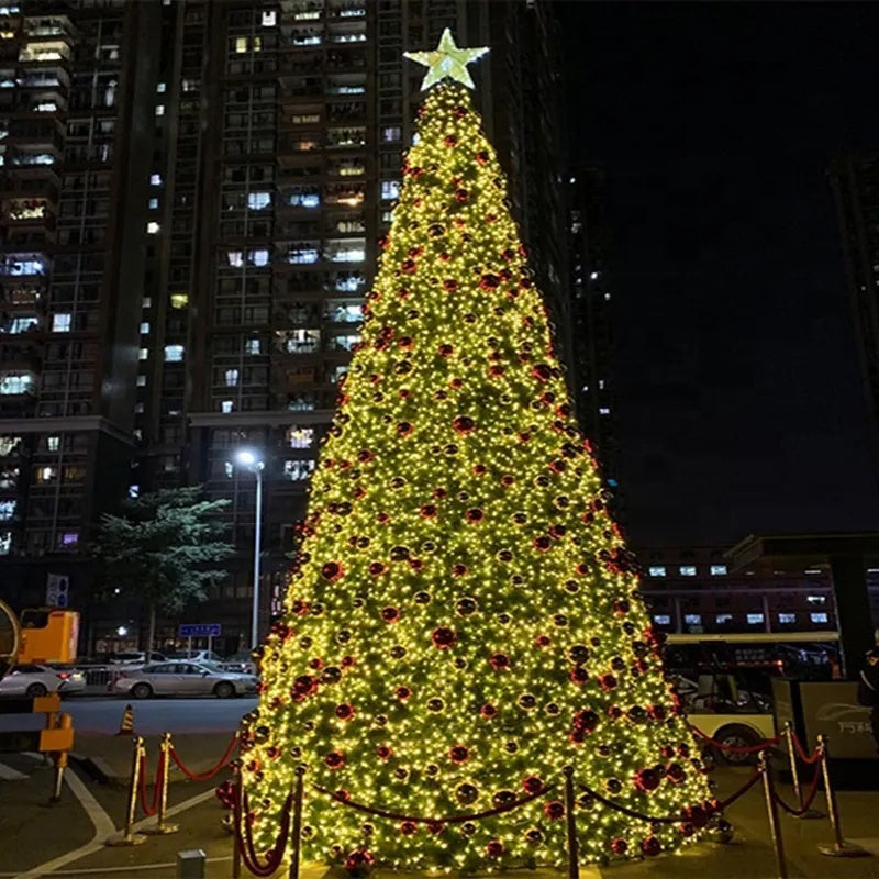 Base and ground support structure of the 8m spruce-style commercial Christmas tree