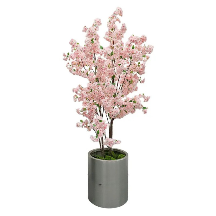 A single blossom branch shown apart, flowers clustered along its length