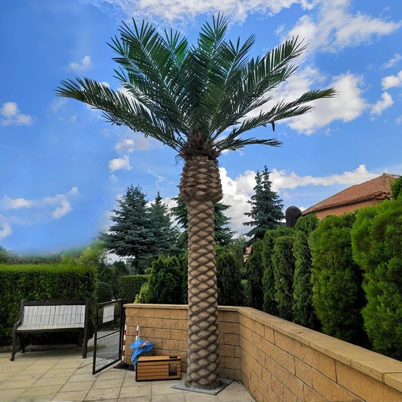 Artificial coconut tree 10ft (3m) tall, anti-UV fronds arching from the crown