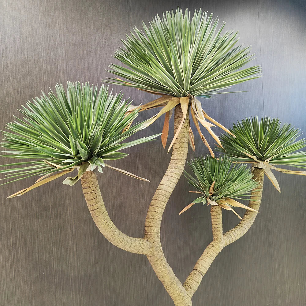 Artificial sisal plant 50cm tall, stiff pointed leaves fanning from the centre