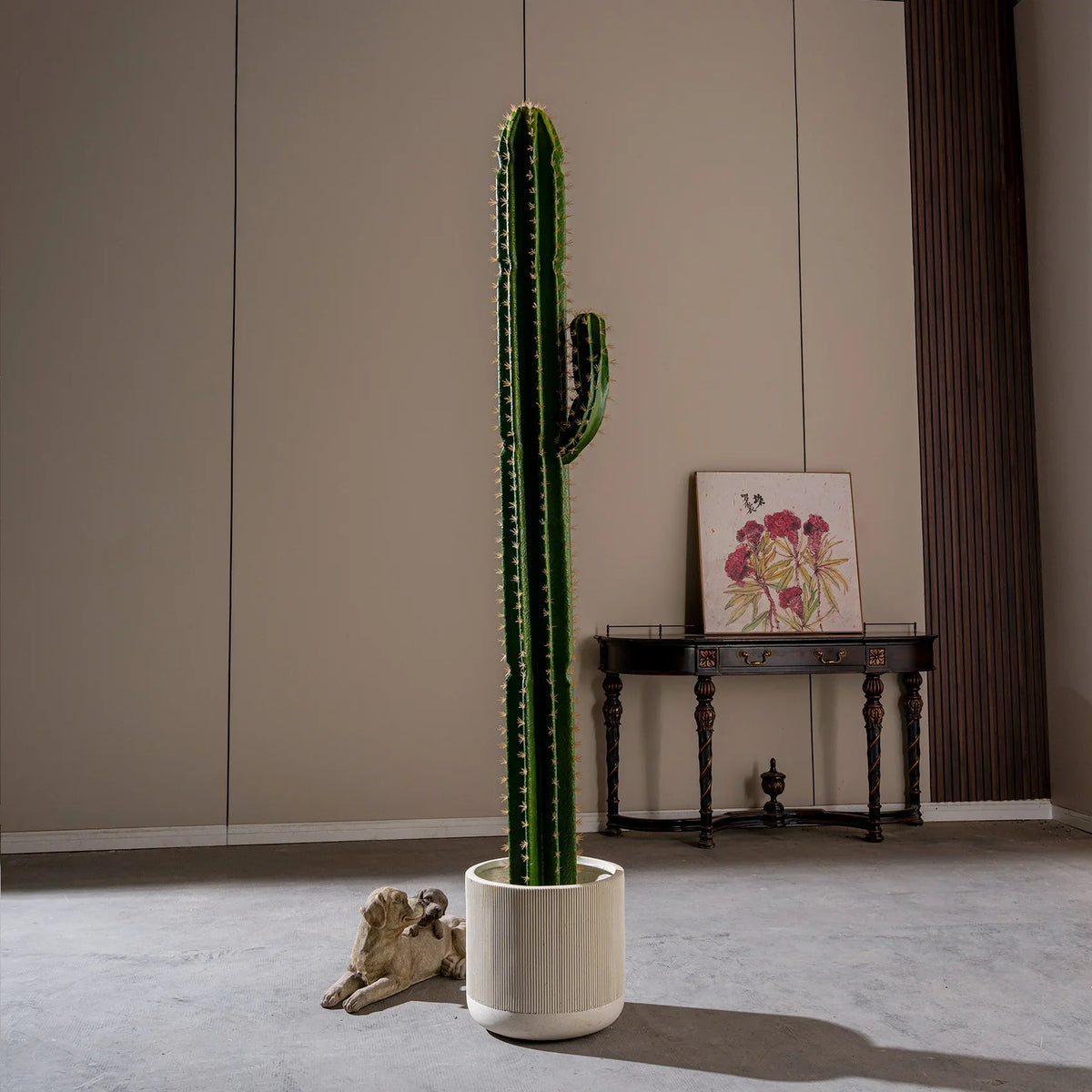 The rounded growing tips at the top of each of the cactus columns