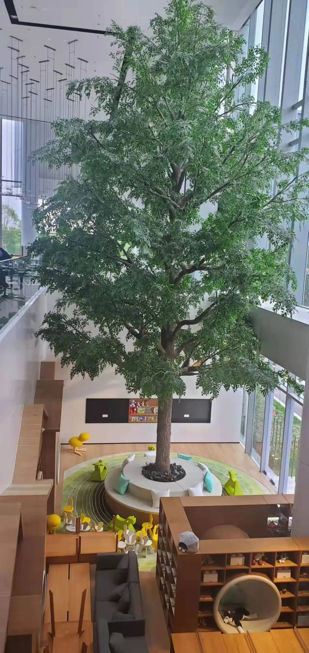 The 10m banyan filling a restaurant interior high above the dining floor