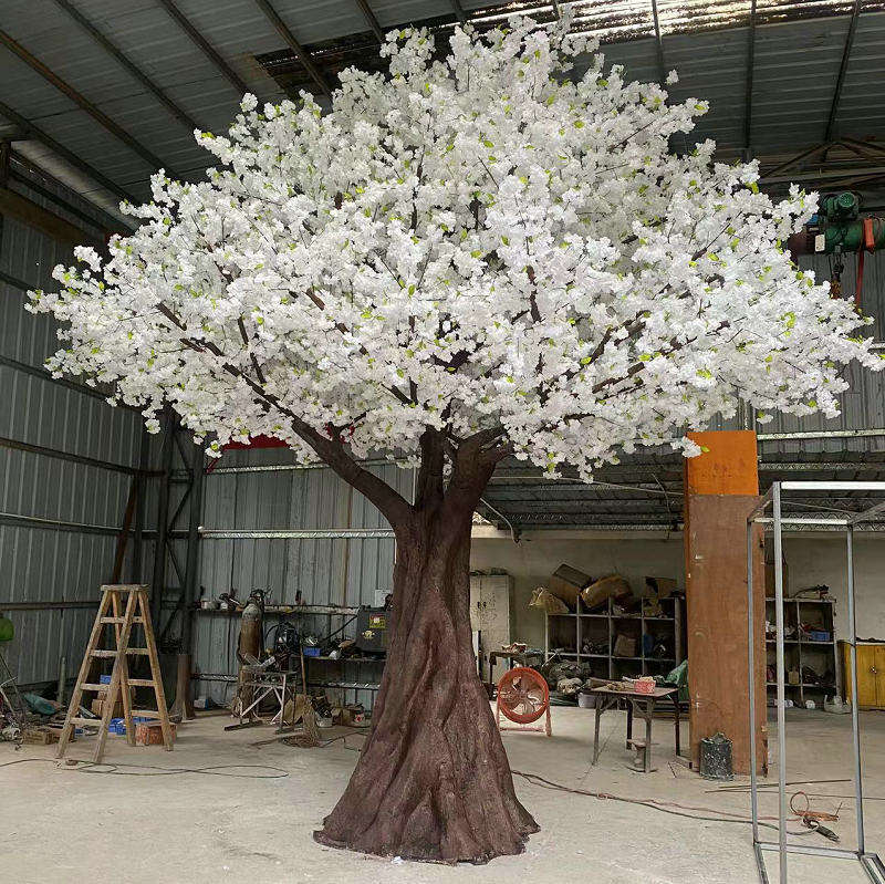 Base and pot of the 5ft artificial cherry blossom tree, wrapped for display