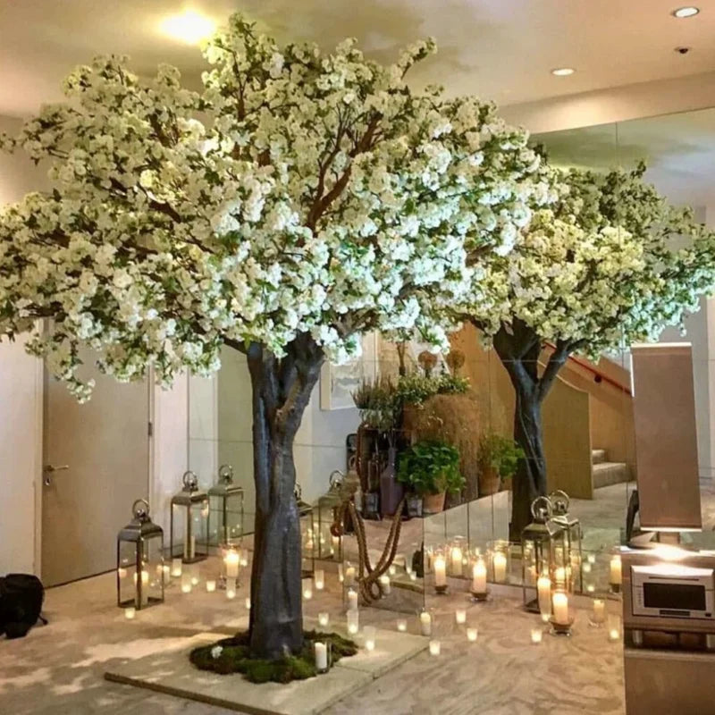 The trunk and branch frame of the 10ft blossom tree beneath the flowers
