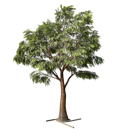 Artificial acacia tree 11.5ft tall, fine foliage over a fibreglass trunk and limbs