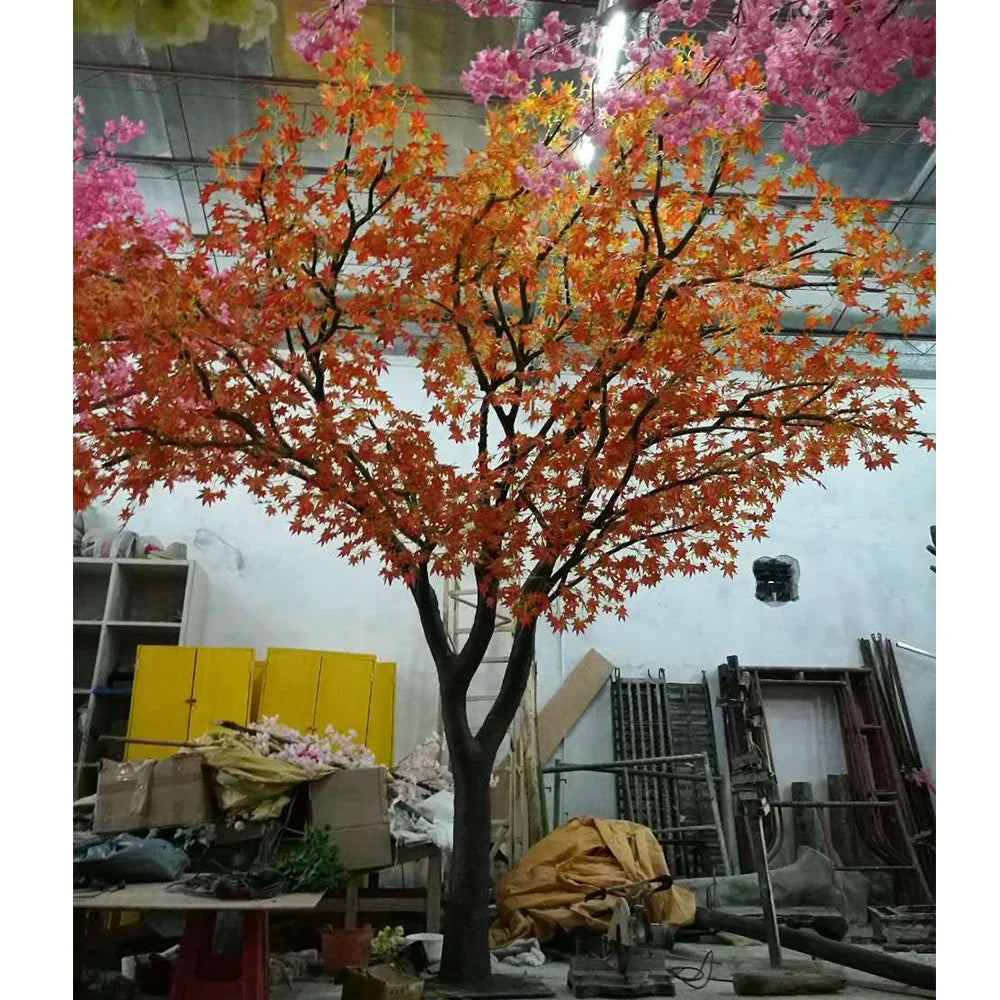 The 3m maple used as decor at a wedding reception beside the guest tables