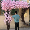 Artificial cherry blossom tree 3m tall, with blossom massed across a wide crown