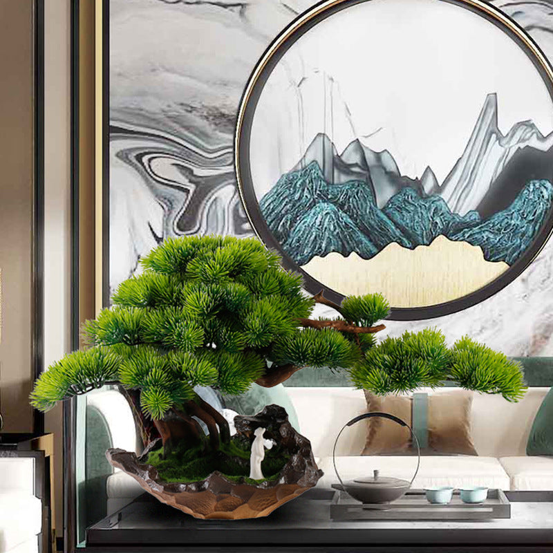 Needle tips of the welcome pine foliage, fine and splayed at the ends
