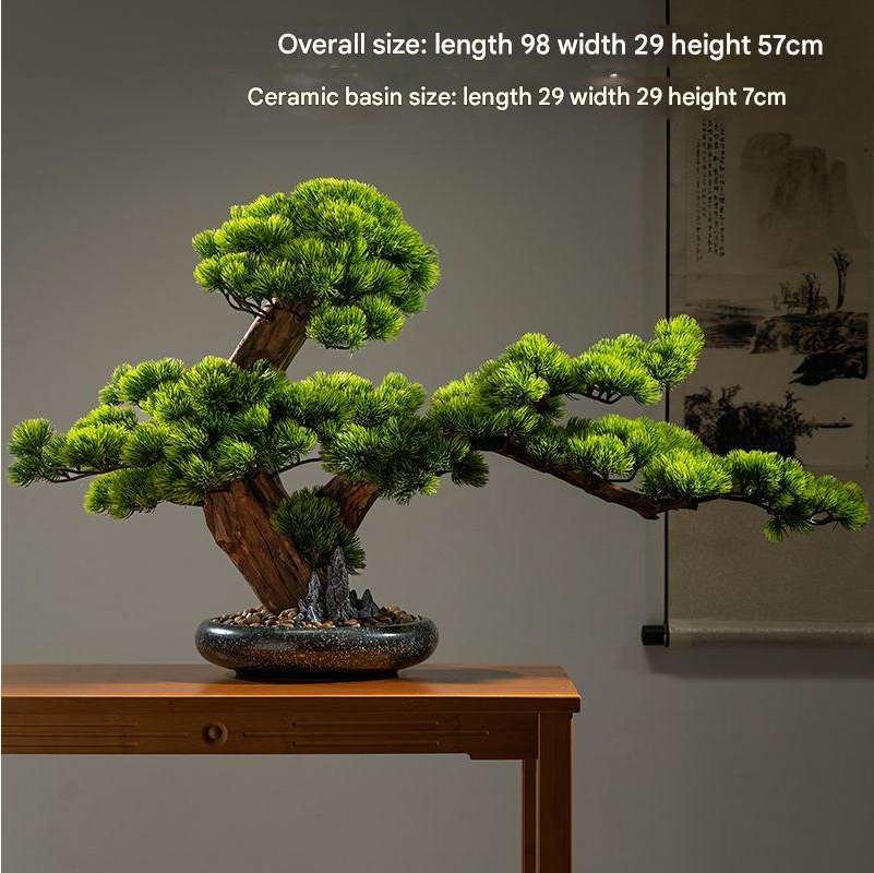 The cypress used as a landscape accent beside a hotel reception desk