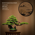 Artificial pine bonsai 1.2m tall, branches trained into flat layered green pads