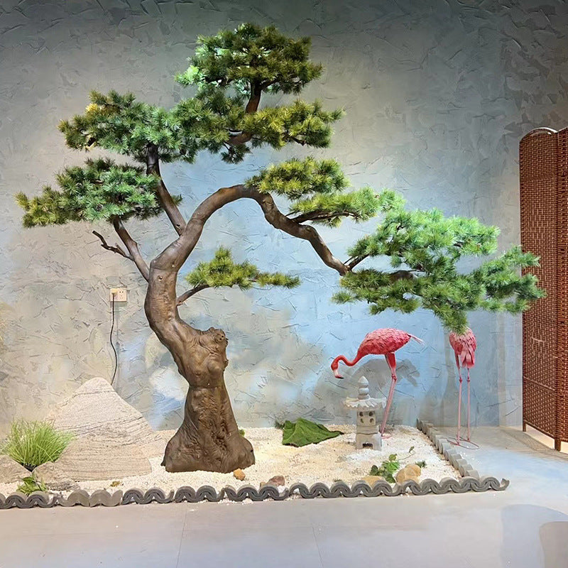 Artificial black pine 5ft tall, branches trained flat in the new Chinese style