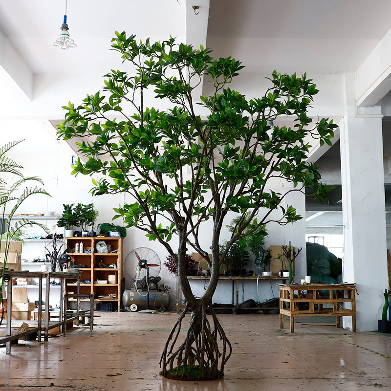 Artificial mangrove tree 2.5m tall, with spreading branches and dense PE foliage