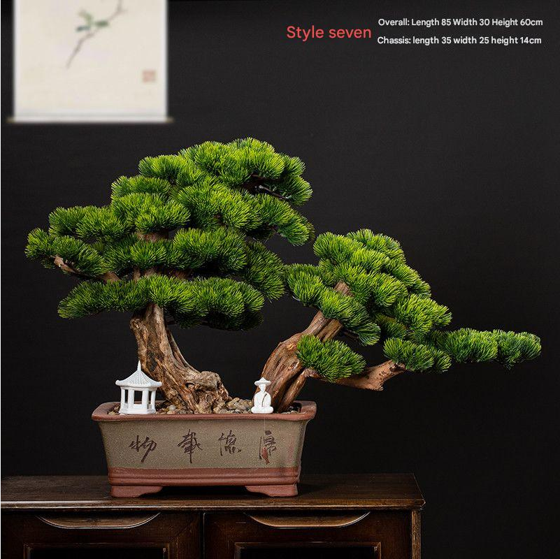 The welcome pine set beside a doorway as a small greeting ornament