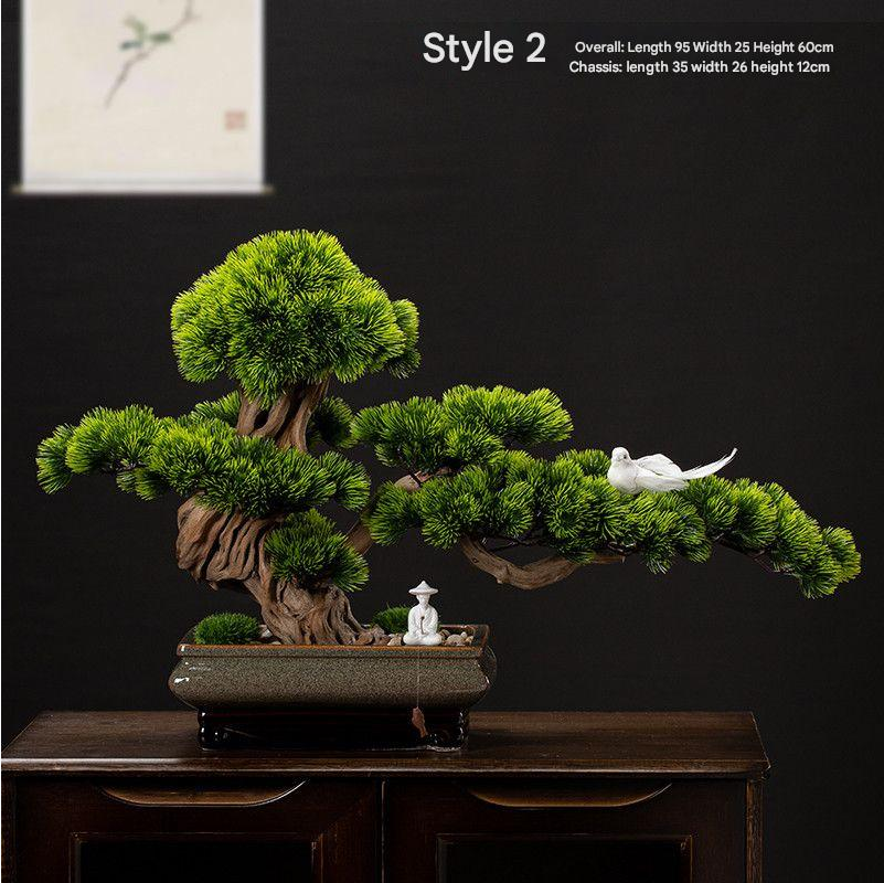 The 3ft welcome pine set on a console table in an entrance hallway
