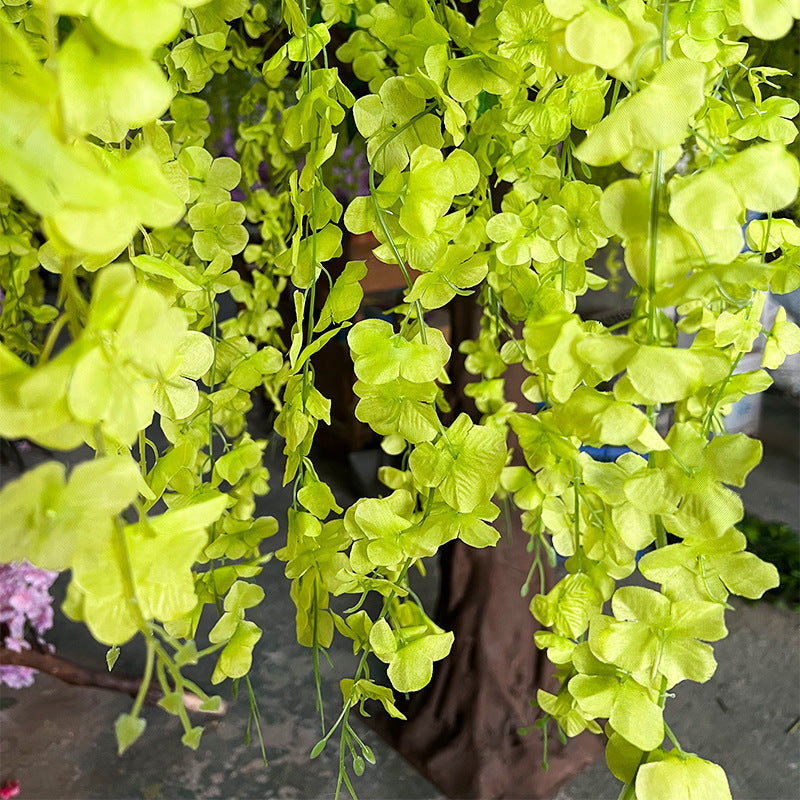 The 4.5m wisteria tree used as a floor display in a shopping mall atrium