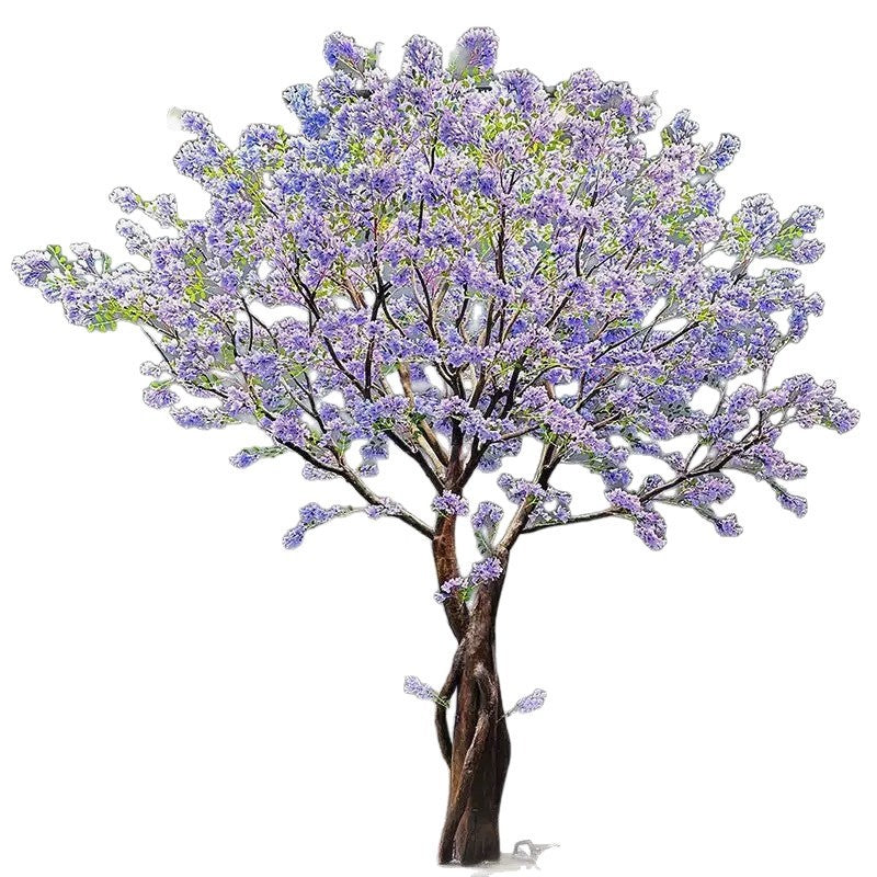 The floor-standing blossom tree in a hotel lobby as an indoor landscape feature