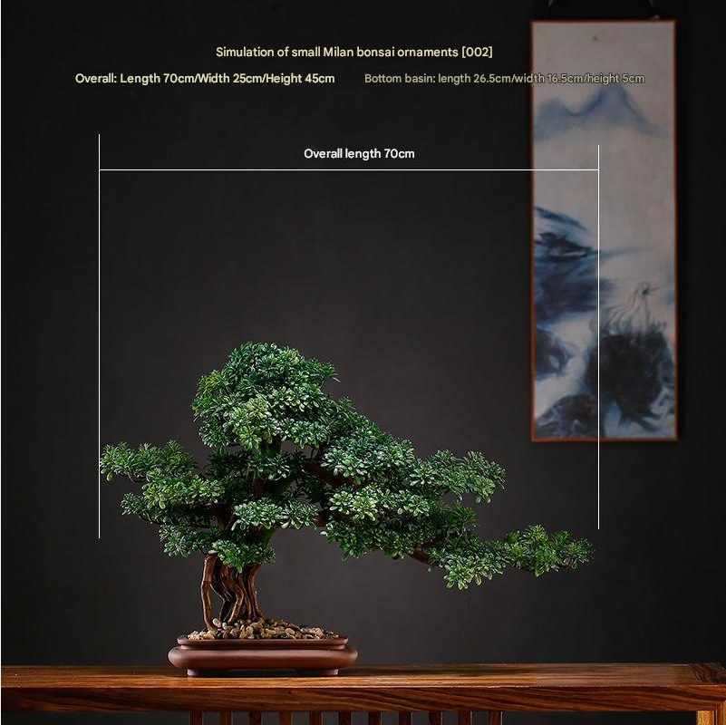 Close-up of the point where a branch pad meets the sculpted bonsai trunk