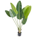 Artificial Bird of Paradise Tree — 5 ft, Stainless Steel Branches