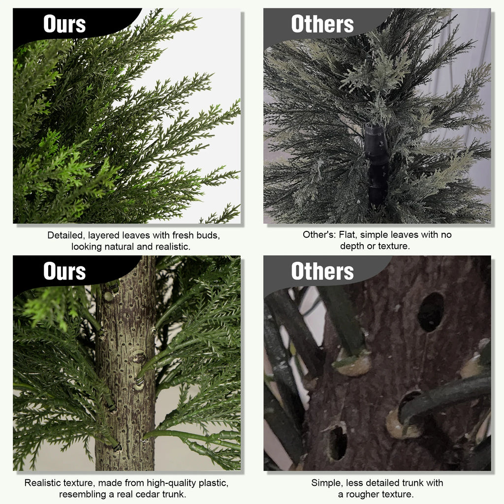 Artificial Cedar Topiary Bushes — 60 to 180 cm, Single or Set of 2
