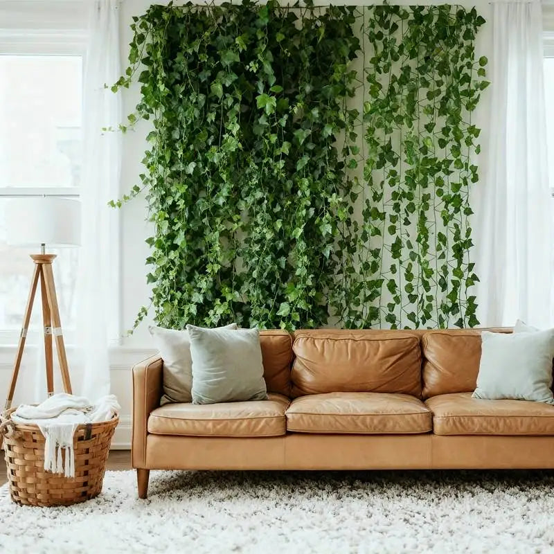 Extra photo of the artificial ivy garland strands, set of 24