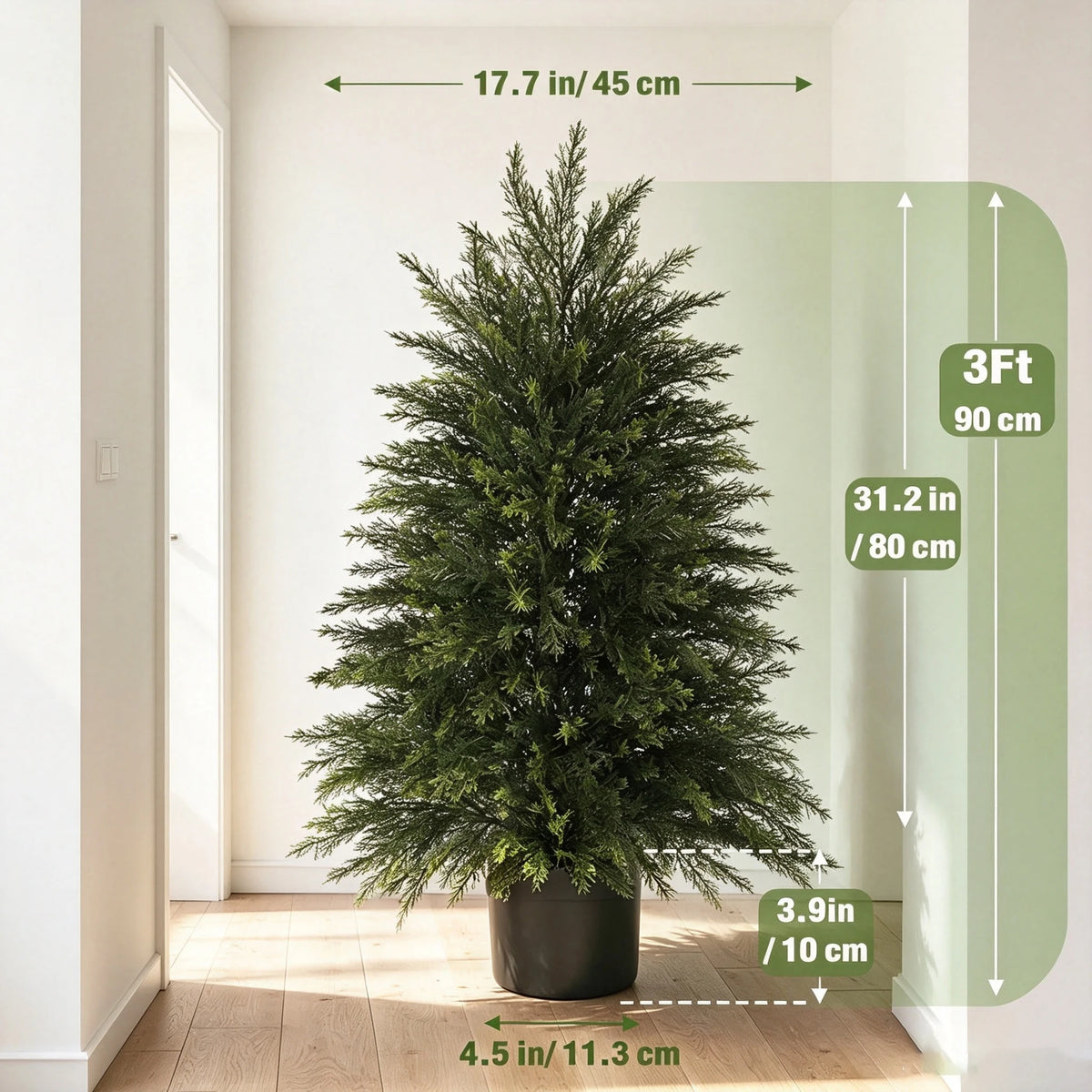 Artificial Cedar Topiary Bushes — 60 to 180 cm, Single or Set of 2