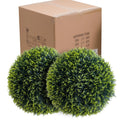 Artificial Cedar Topiary Balls — 17 to 23 in, Set of 2