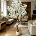 Artificial Cherry Blossom Tree — 6 ft, Pink Blossoms with Textured Trunk