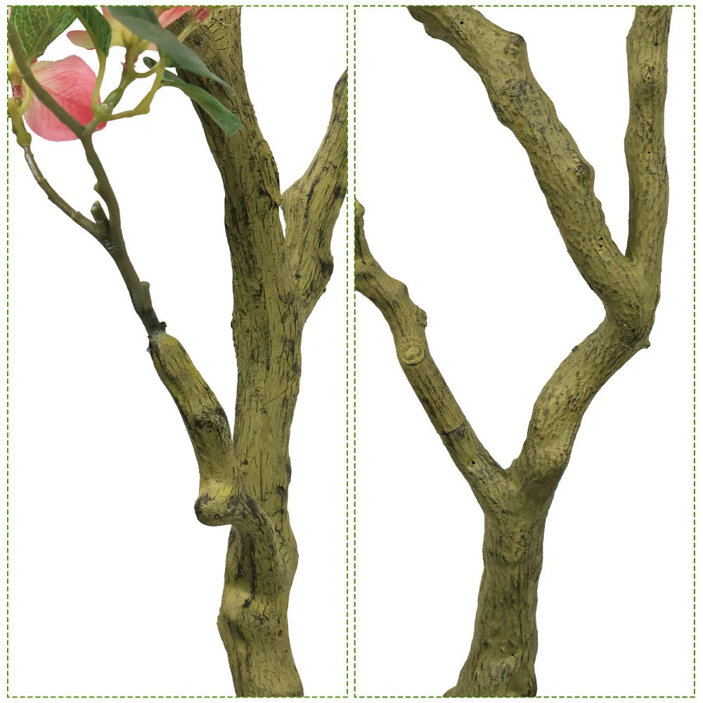 Artificial Bougainvillea Tree — 7 ft, Pink Silk Bracts, Cement-Filled Base