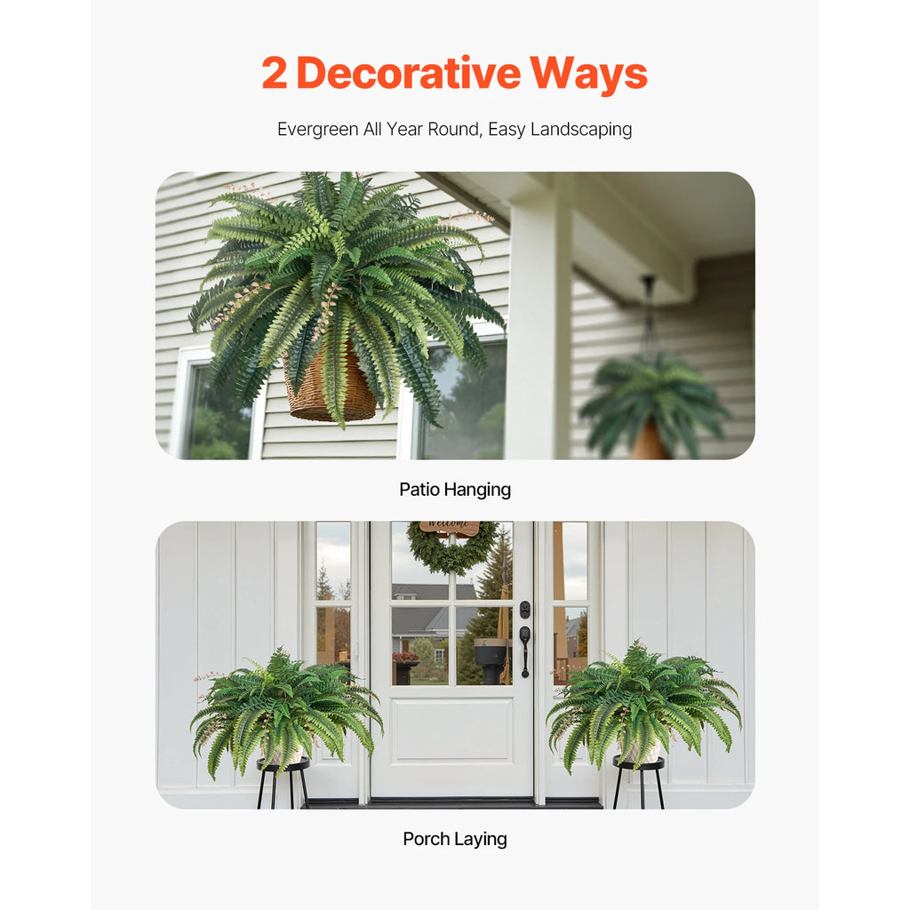 Artificial Boston Fern — 37 to 41 in Spread, 80 Branches