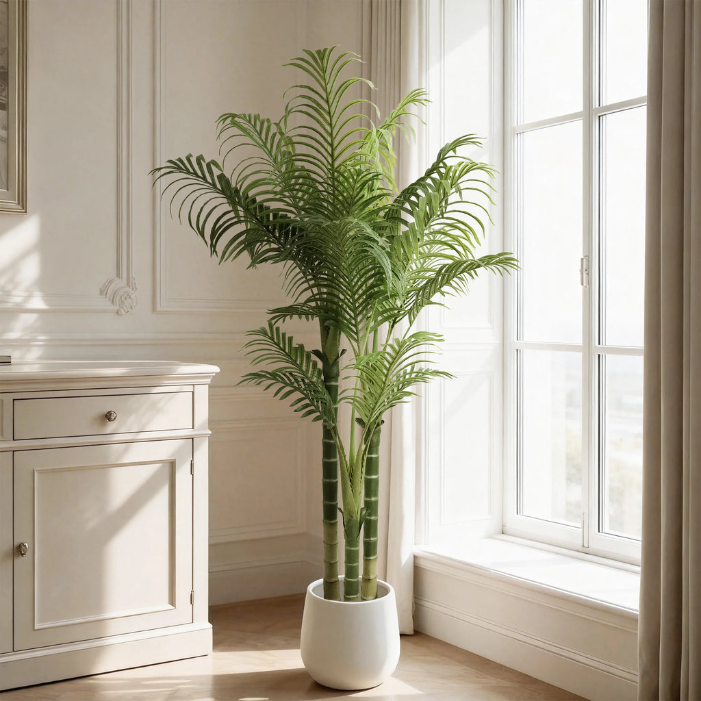 Artificial Areca Palm Tree — 4 to 6 ft, 15 to 21 Leaves by Height