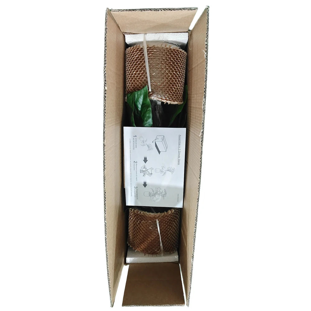 Artificial Alocasia Leaf Plant — 30 in, Set of 2 in a White Pot
