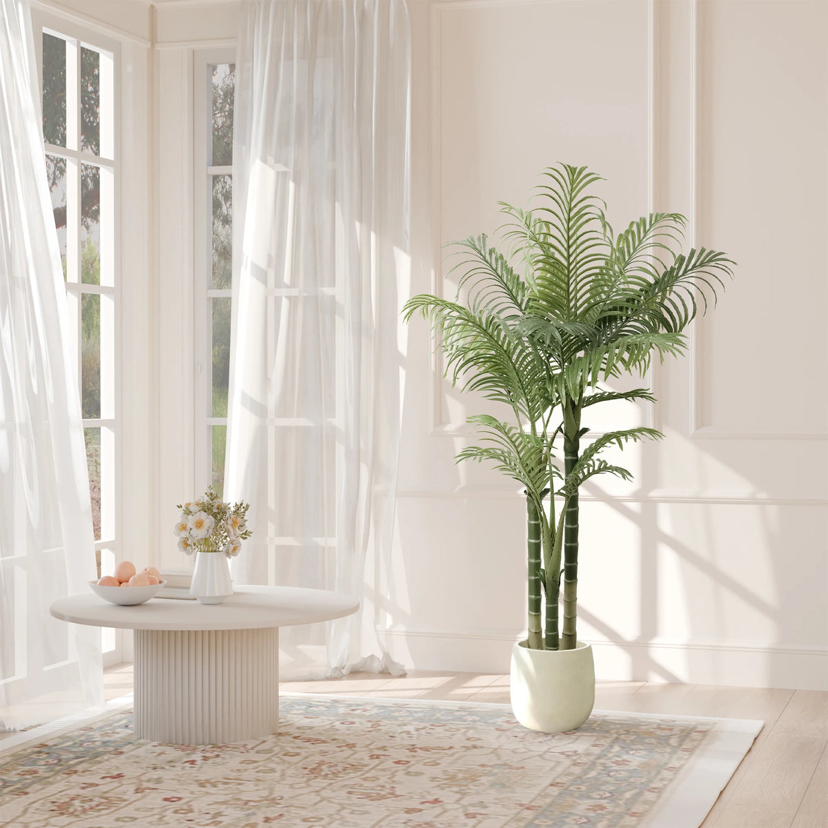 Artificial Areca Palm Tree — 4 to 6 ft, 15 to 21 Leaves by Height