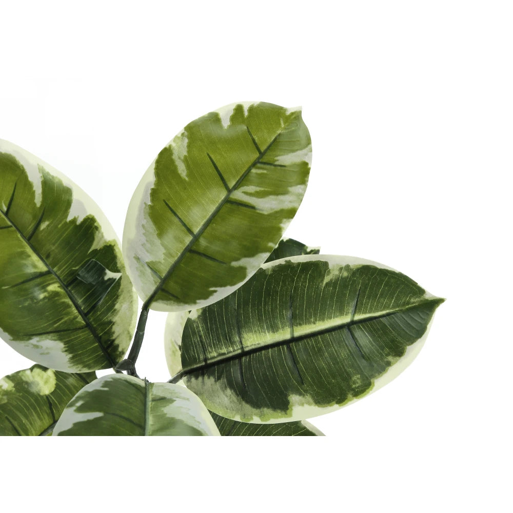 Artificial Rubber Tree — 4.3 ft, 72 Variegated Real-Touch Leaves
