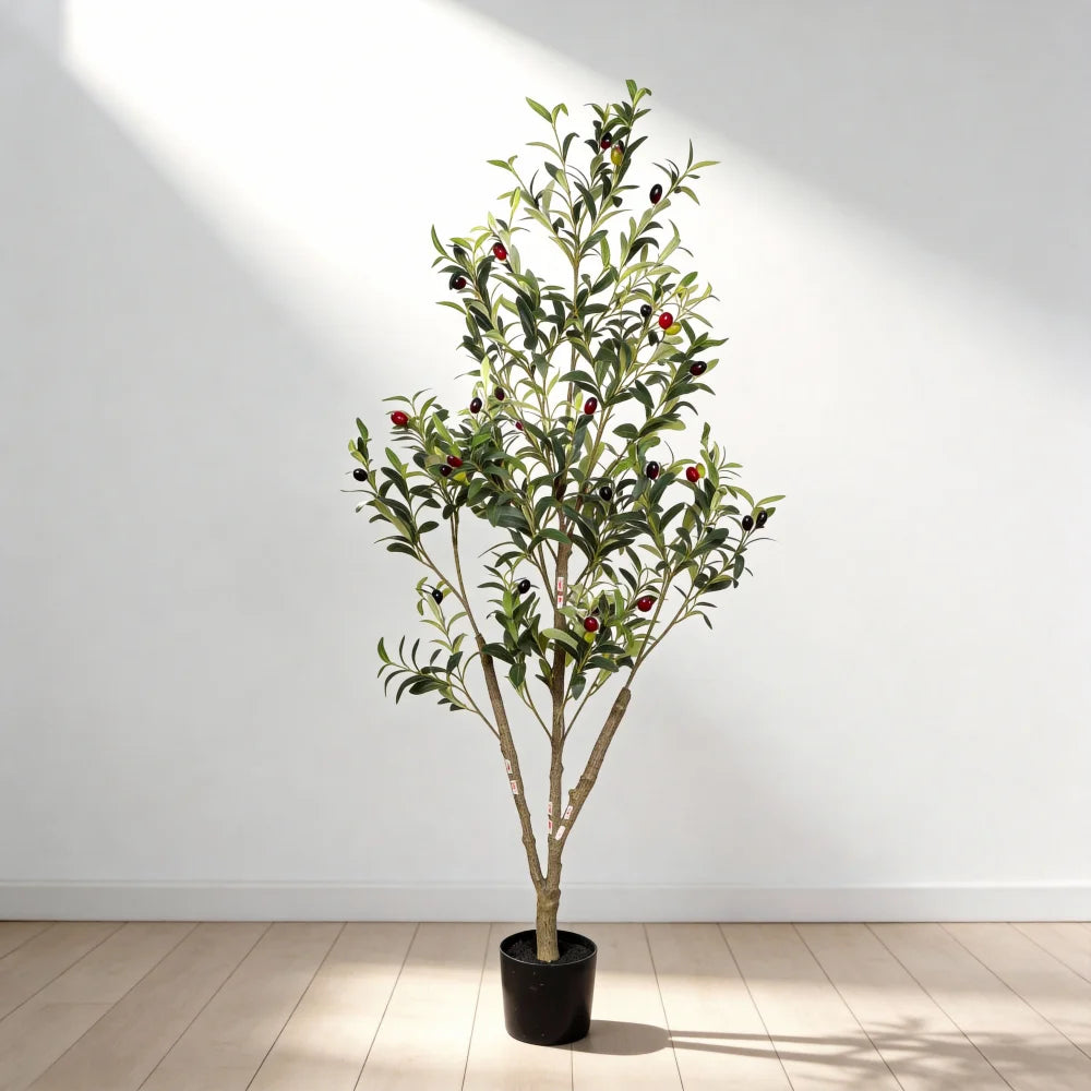 Artificial Olive Tree — 5 ft, Pot Included