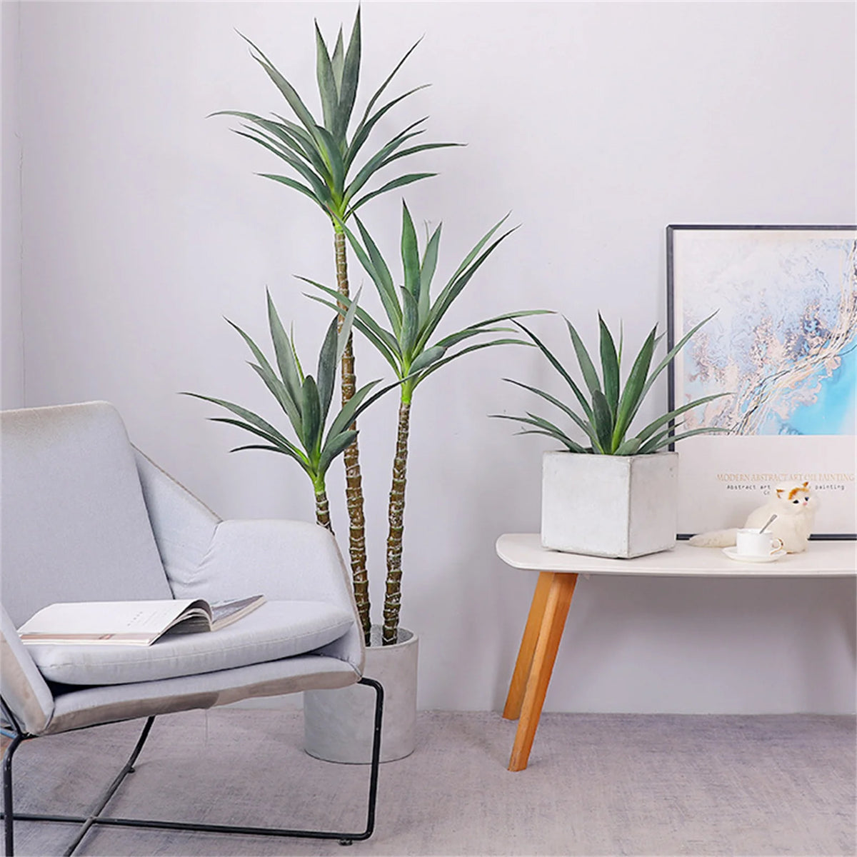 Artificial Agave Plant — 160 cm, 3 Stems on One Base
