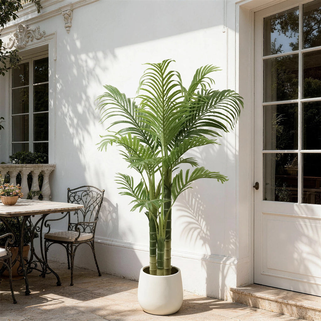 Artificial Areca Palm Tree — 4 to 6 ft, 15 to 21 Leaves by Height