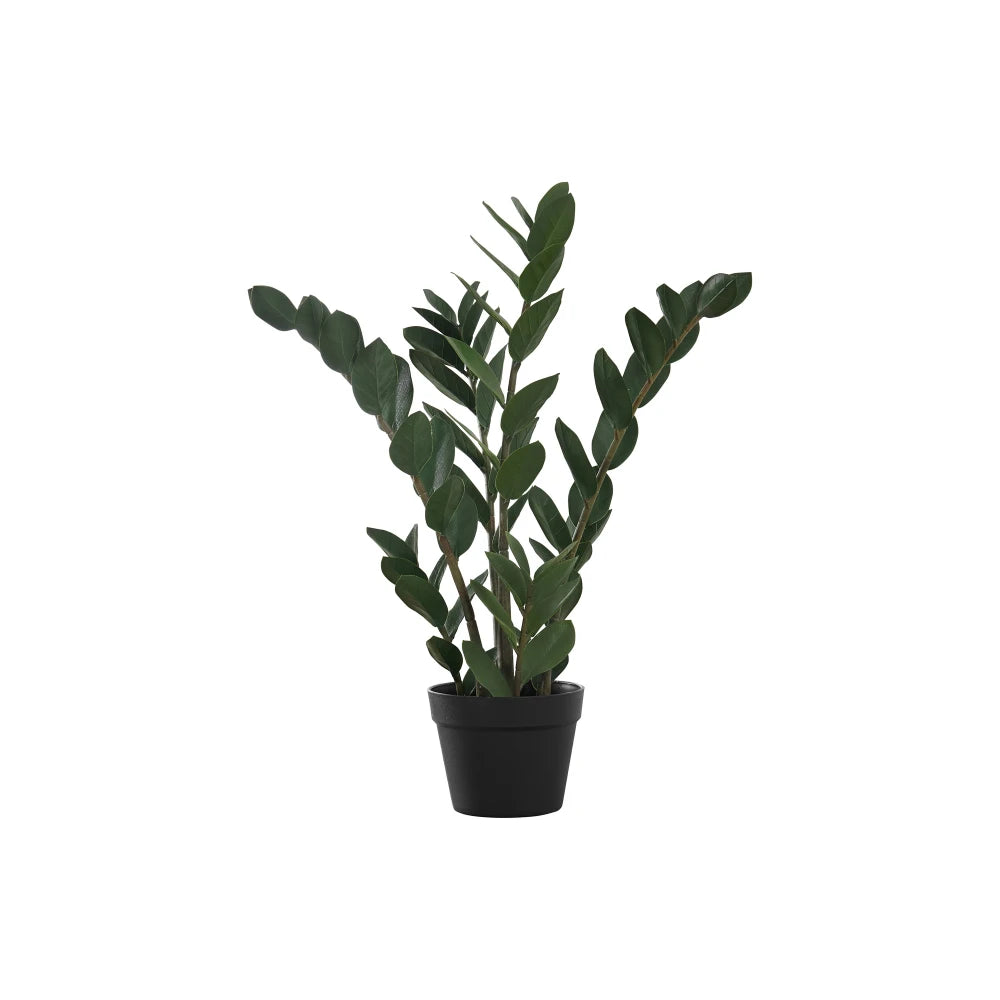 Artificial ZZ Plant — 29 in, 72 Real-Touch Leaves in a Black Pot