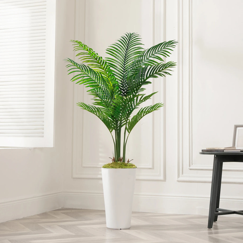 Artificial Palm Tree — 12 Leaves, Durable PE Foliage