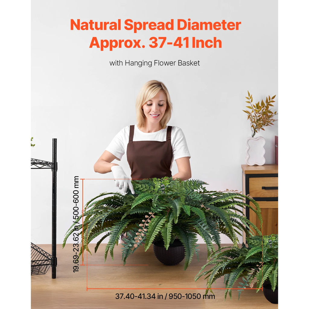 Artificial Boston Fern — 37 to 41 in Spread, Hanging with 80 Branches
