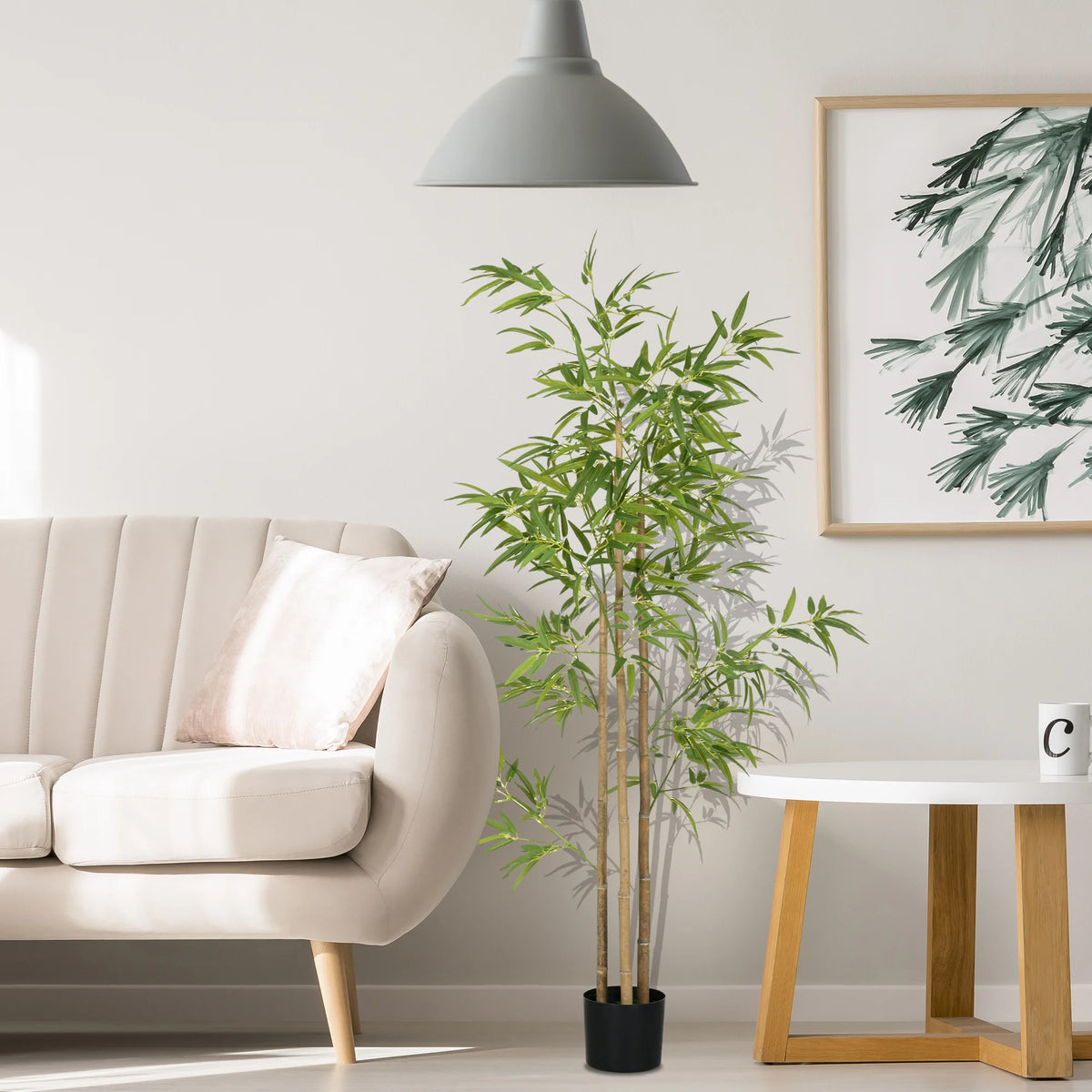 Artificial Bamboo Tree — 6 ft, Three Trunks, 830 Leaves