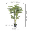 Artificial Palm Tree — Single or Pair, PE Foliage on Stainless-Steel Branches
