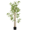 Artificial Bamboo Tree — 5.9 ft, 924 Leaves in Black Nursery Pot
