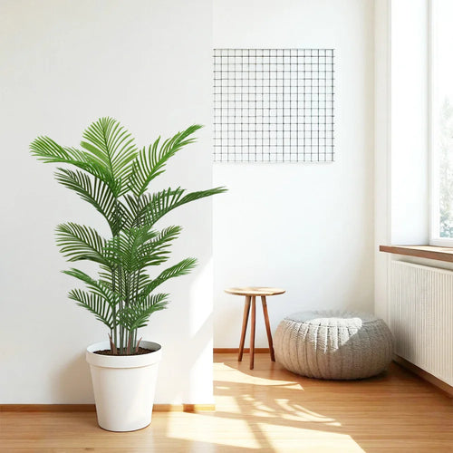Artificial Areca Palm (Dypsis Lutescens) — 5.2 ft, UV-Resistant, Set of 2
