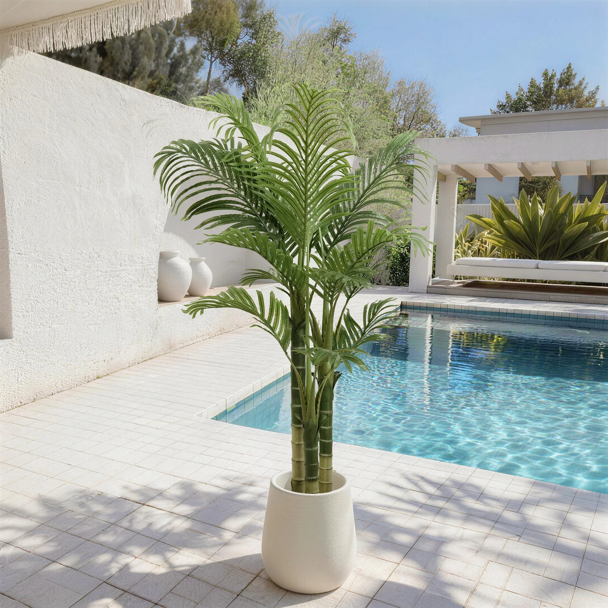 Artificial Areca Palm Tree — 4 to 6 ft, 15 to 21 Leaves by Height