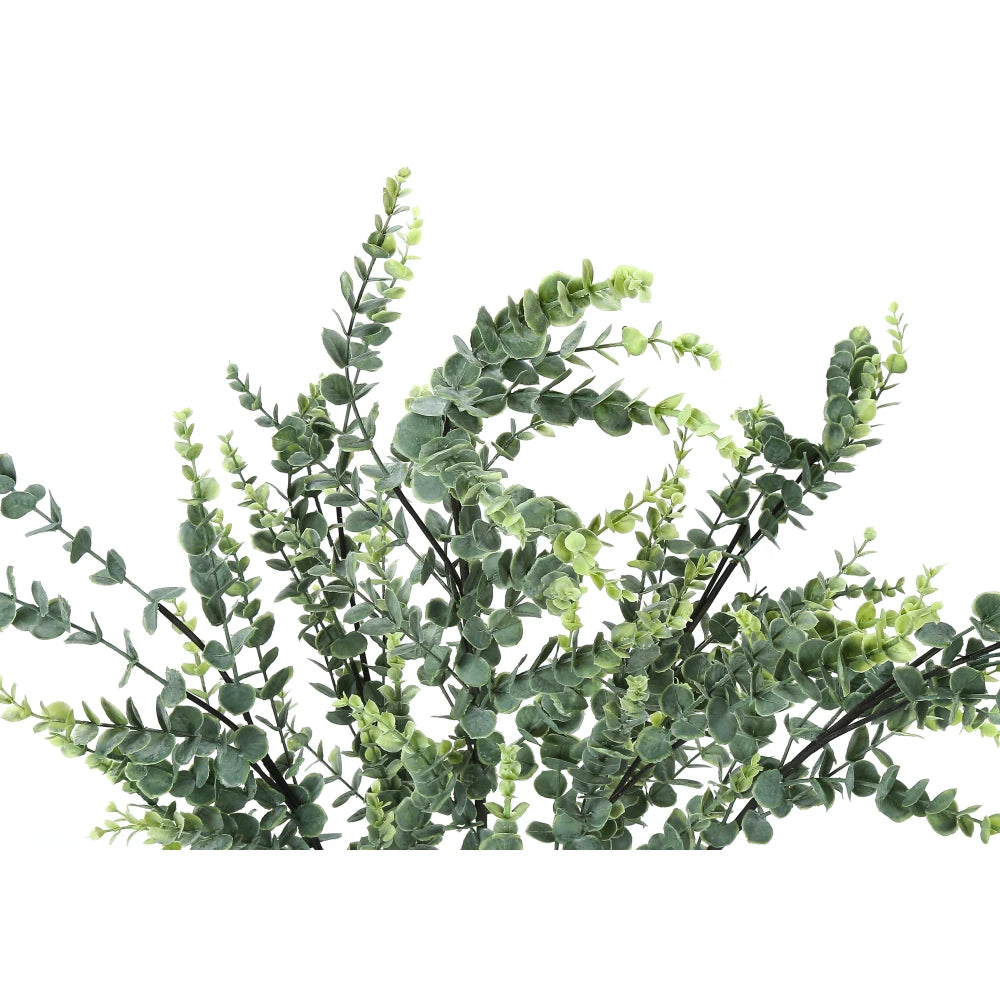 Artificial Eucalyptus Tree — 3.7 ft, 1,440 Leaves in a Black Pot