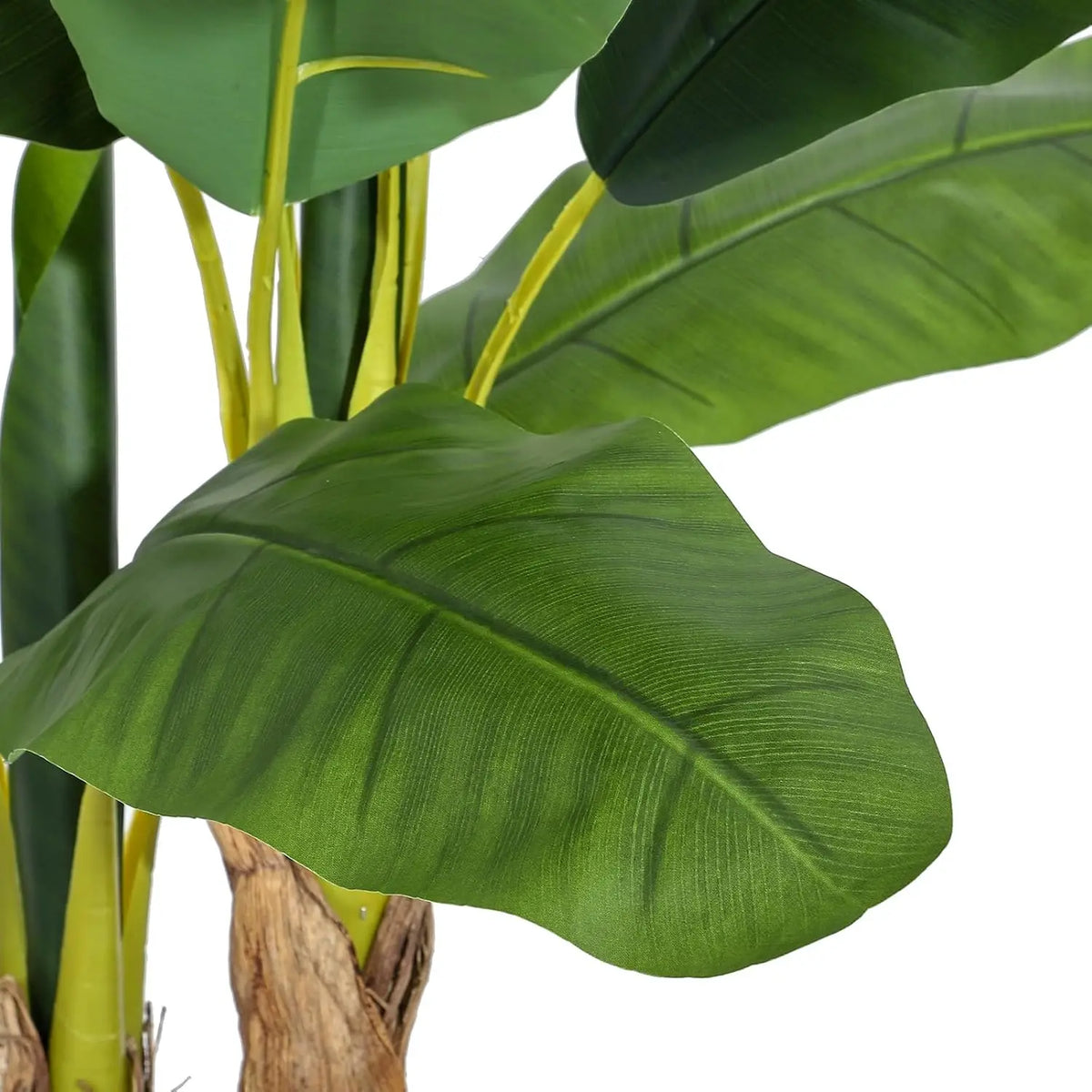 Artificial Banana Tree — 5 to 6 ft, UV-Resistant PE Leaves in Woven Planter