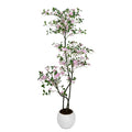 Artificial Jasmine Tree — 4 to 6 ft, Silk Blossoms on Plastic Stems