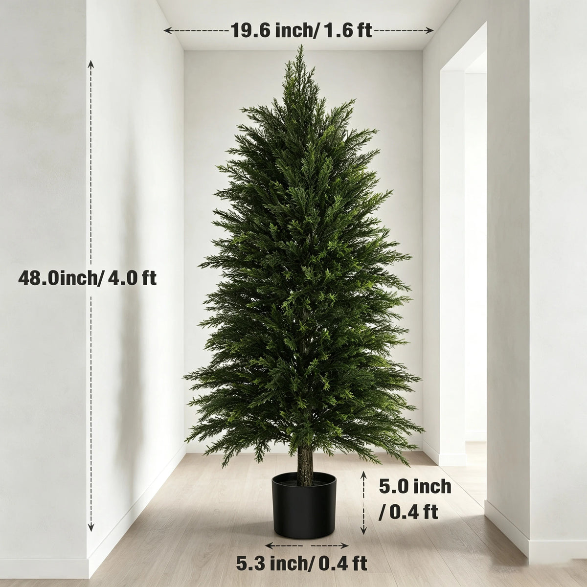 Artificial Cedar Topiary Bushes — 60 to 180 cm, Single or Set of 2