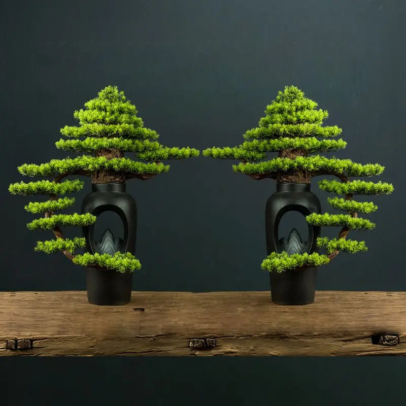 Close-up of the point where a branch pad meets the 3ft bonsai trunk